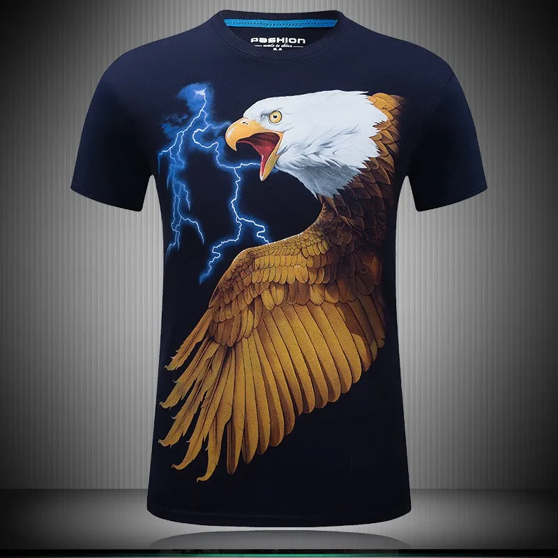 New brand T-shirt men's O-neck men's breathable short-sleeved 3D lightning eagle print sports top summer fashion casual T-shirt
New brand T-shirt men's O-neck men's breathable short-sleeved 3D lightning eagle print sports top summer fashion casual T-shirt