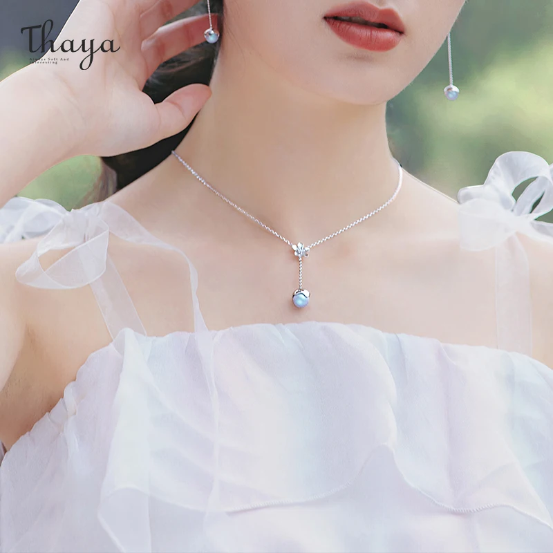 Thaya Fashion Silver Color Chain Purple-Blue Beads Pendents Silver Egrave Pendant Necklace 45cm For Women Jewelry 2021
Thaya Fashion Silver Color Chain Purple-Blue Beads Pendents Silver Egrave Pendant Necklace 45cm For Women Jewelry 2021