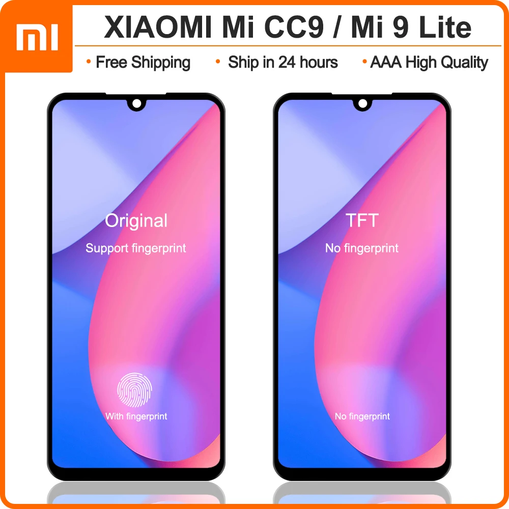 Оригинальный 6 39 ''Супер AMOLED для Xiaomi Mi CC9 ЖК дисплей сенсорный экран дигитайзер
