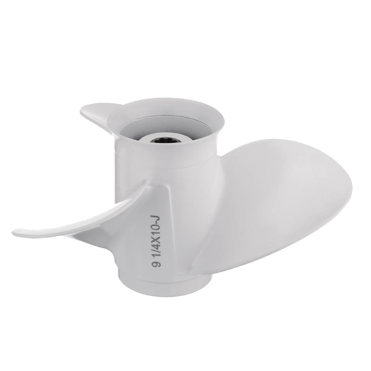 63V-45945-00-EL Aluminum Alloy 9 1/4 x 10 Boat Outboard Propeller For Yamaha 9.9-15HP 3 Blades R Rotation White 8 Spline Tooth
63V-45945-00-EL Aluminum Alloy 9 1/4 x 10 Boat Outboard Propeller For Yamaha 9.9-15HP 3 Blades R Rotation White 8 Spline Tooth