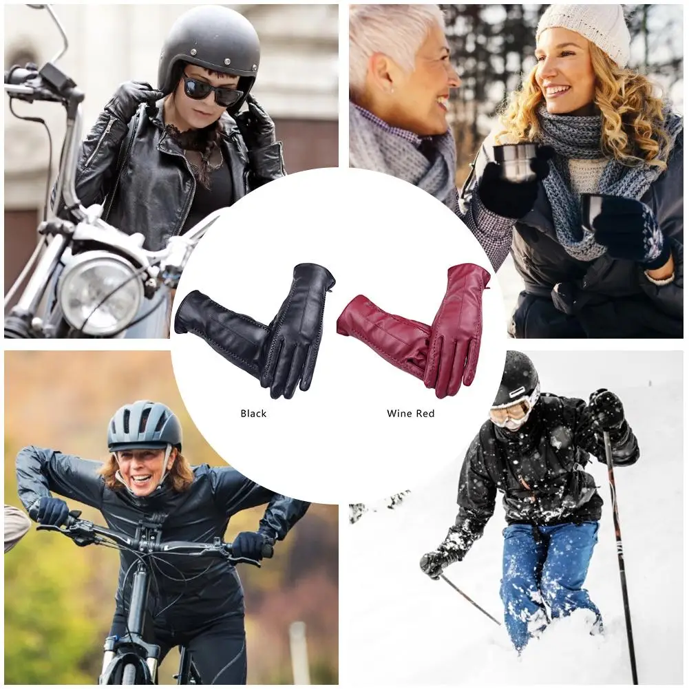Women PU Leather Women Gloves Waterproof Faux Rabbit Fur Thick Warm Spring Winter Gloves Soft Windproof Leather Gloves Xmas
Women PU Leather Women Gloves Waterproof Faux Rabbit Fur Thick Warm Spring Winter Gloves Soft Windproof Leather Gloves Xmas