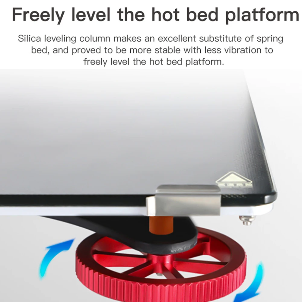 4Pcs Silicone Hot Bed Leveling Column High Temperature Solid Spacer Platform Leveler for CR-10/ CR10S for Ende-3
4Pcs Silicone Hot Bed Leveling Column High Temperature Solid Spacer Platform Leveler for CR-10/ CR10S for Ende-3