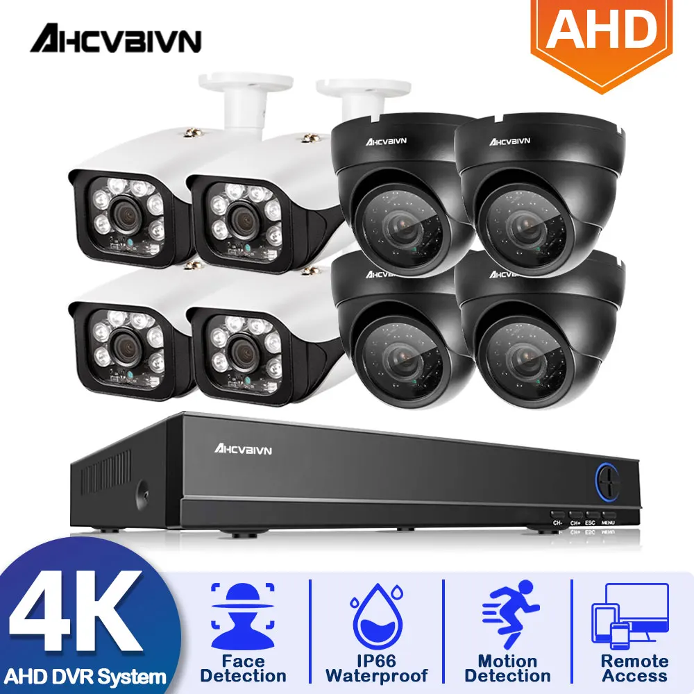 4K Day Night Vision Dome Camera 8MP HD Outdoor CCTV System 8CH DVR AHD Waterproof Bullet Camera Video Surveillance System Set
4K Day Night Vision Dome Camera 8MP HD Outdoor CCTV System 8CH DVR AHD Waterproof Bullet Camera Video Surveillance System Set