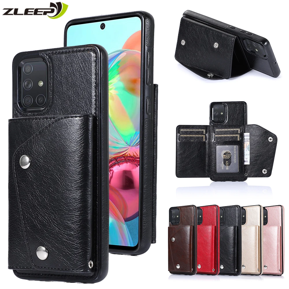 Роскошный кожаный чехол A52 A72 A51 A71 для Samsung Galaxy A12 A32 A50 A70 A40 A30 A20 A10 E S A81 A91 A90 кошелек