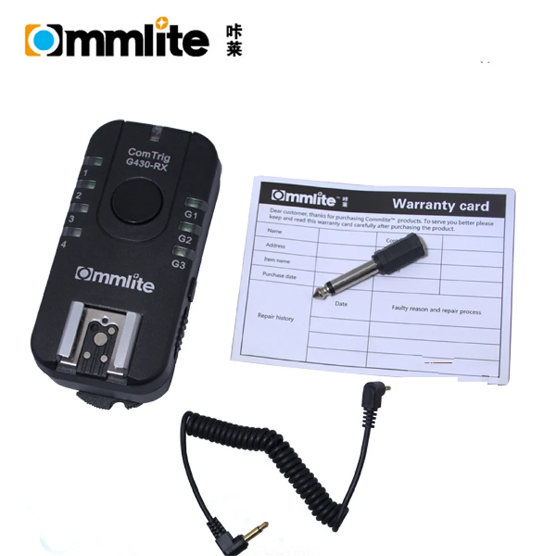 Camera Flash Accessories ComTrig G430 Multi-functional Grouping Flash Trigger Receiver for Canon Olympus Cameras
Camera Flash Accessories ComTrig G430 Multi-functional Grouping Flash Trigger Receiver for Canon Olympus Cameras