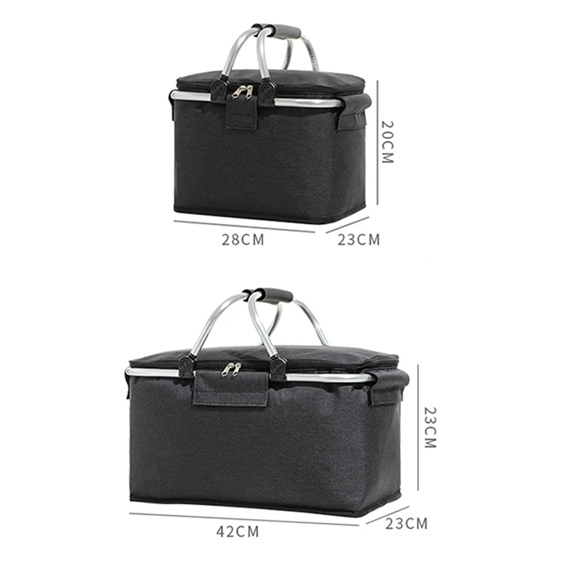 Collapsible For Camping Picnic Lunch Box Picnic Basket Picnic Bag Insulated Heat Cooler Strong Aluminum Frame Waterproof Lining
Collapsible For Camping Picnic Lunch Box Picnic Basket Picnic Bag Insulated Heat Cooler Strong Aluminum Frame Waterproof Lining