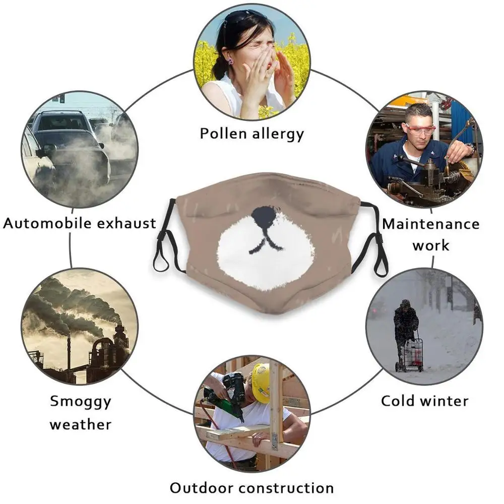 Bear Face Happy Custom Design For Child Adult Mask Anti Dust Filter Print Washable Face Mask Bear Bears Teddy Kawaii Sweet Soft
Bear Face Happy Custom Design For Child Adult Mask Anti Dust Filter Print Washable Face Mask Bear Bears Teddy Kawaii Sweet Soft