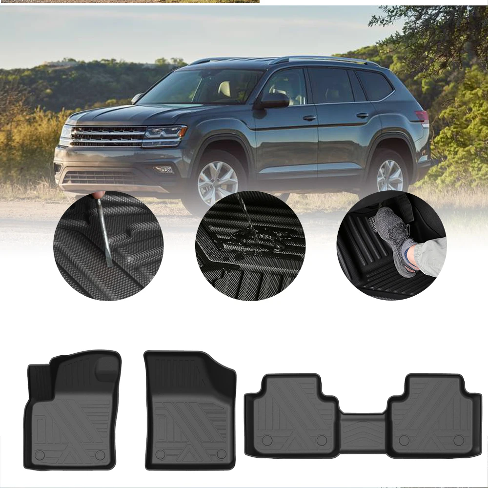 Автомобильные коврики MUCHKEY из ТПЭ для Volkswagen Atlas 2019-2020, резиновый автомобильный напольный коврик, автомобильные аксессуары 
Автомобильные коврики MUCHKEY из ТПЭ для Volkswagen Atlas 2019-2020, резиновый автомобильный напольный коврик, автомобильные аксессуары
