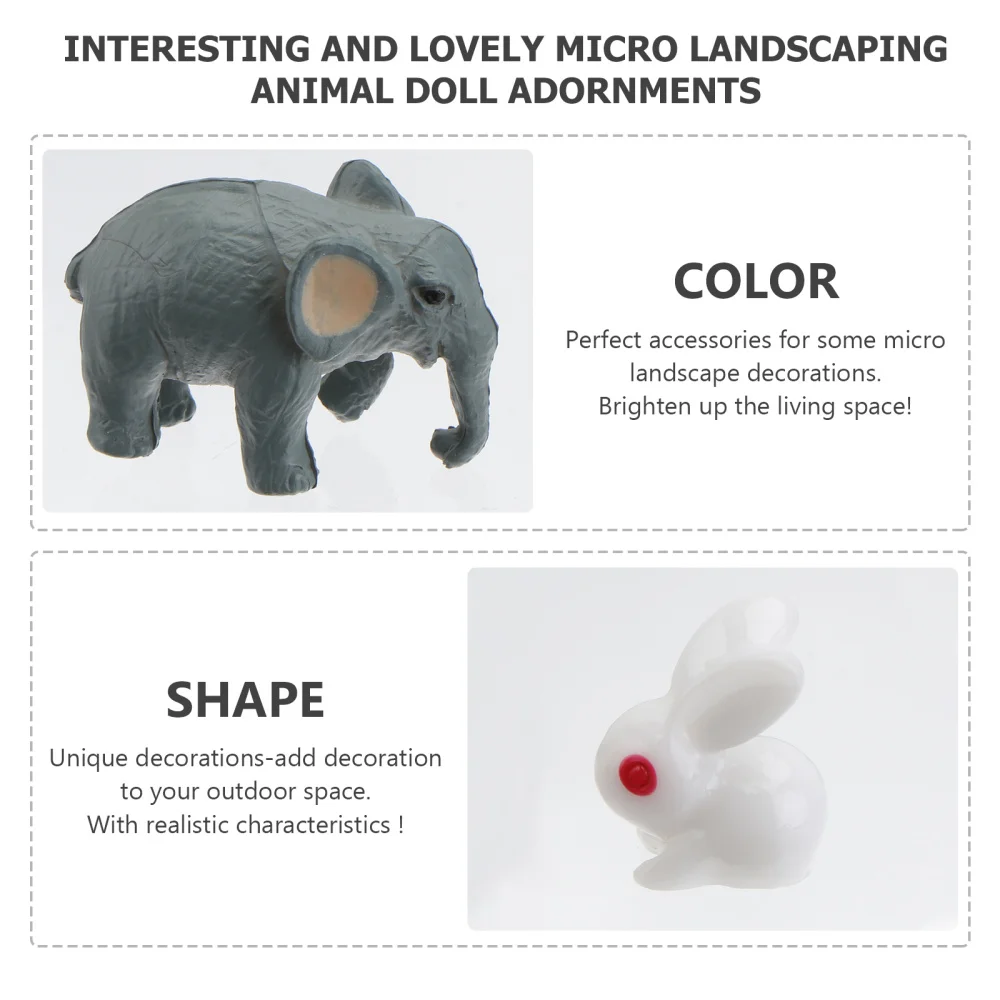 10PCS Small Bonsai Gardening Decors DIY Materials Mini Animal Doll Ornaments
10PCS Small Bonsai Gardening Decors DIY Materials Mini Animal Doll Ornaments