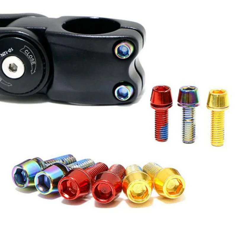 6Pcs Bicycle Handlebar Stem Screw M6*18mm Aluminum Alloy Road Fixed Gear Stem Riser Bolts Cycling Stem Fixing Screws Replacement
6Pcs Bicycle Handlebar Stem Screw M6*18mm Aluminum Alloy Road Fixed Gear Stem Riser Bolts Cycling Stem Fixing Screws Replacement