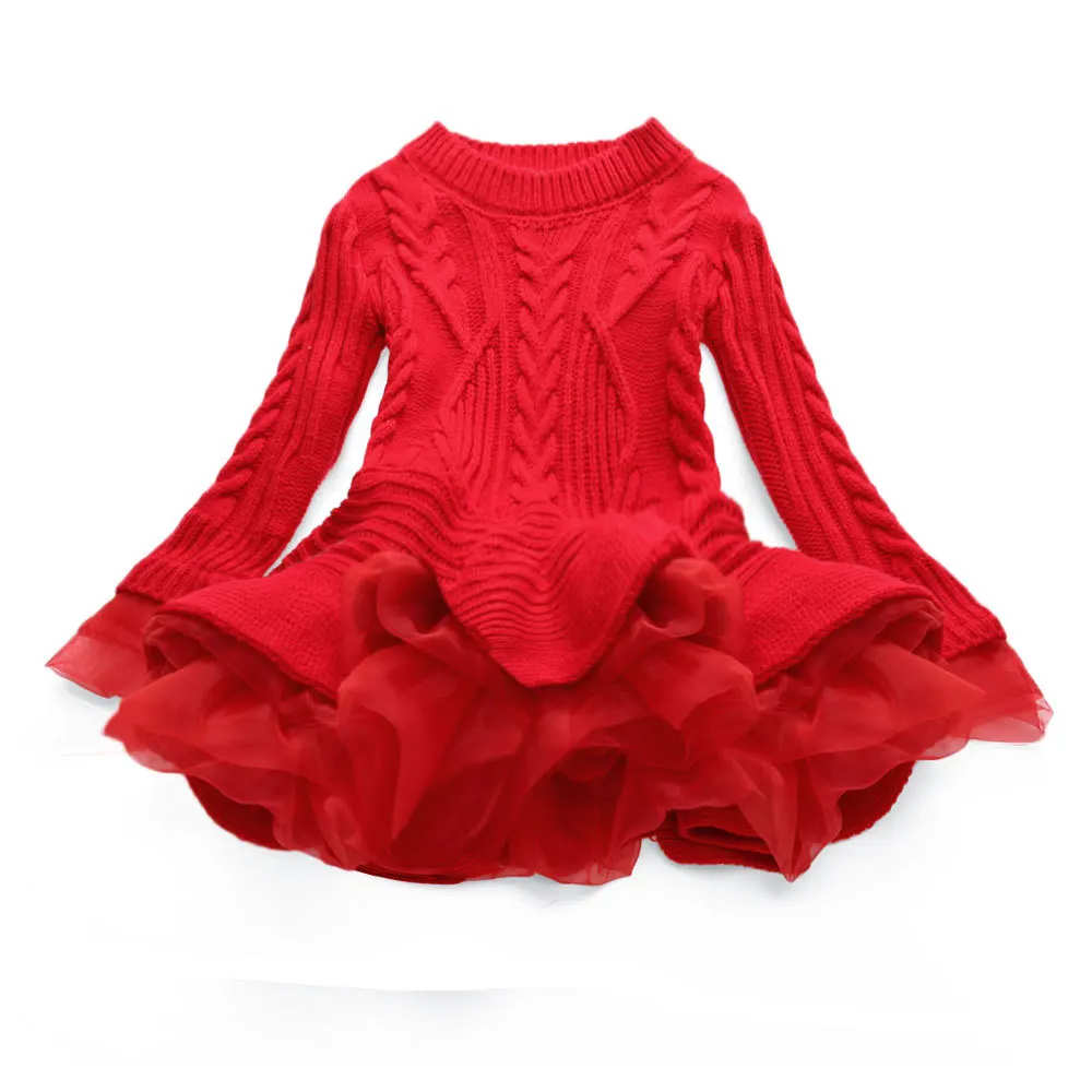 Winter Autumn Young Children Christmas Dresses Knitted Long-sleeved Solid Color Layered Sweater Dress New Year Princess Costume
Winter Autumn Young Children Christmas Dresses Knitted Long-sleeved Solid Color Layered Sweater Dress New Year Princess Costume