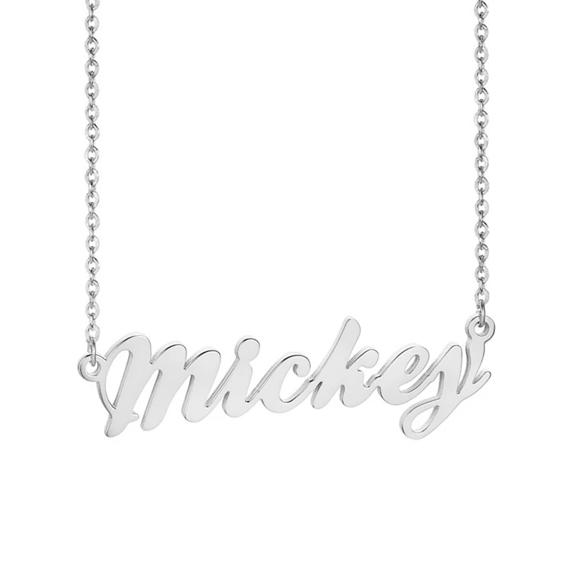 Personalized Custom Name Necklaces Silver Color Stainless Steel Custom Nameplate Pendant Jewelry For Lady Friend Girl Gift
Personalized Custom Name Necklaces Silver Color Stainless Steel Custom Nameplate Pendant Jewelry For Lady Friend Girl Gift