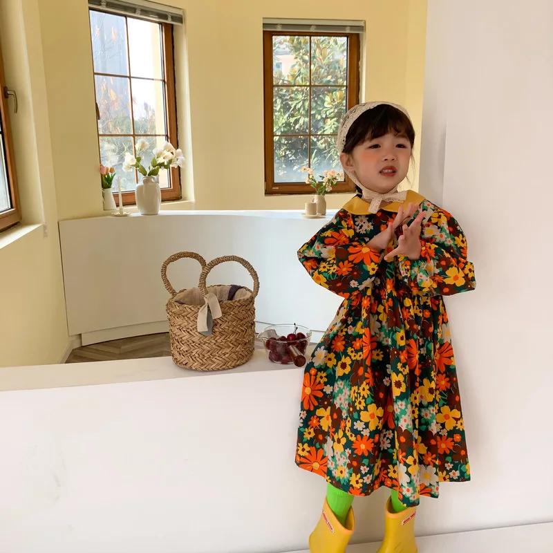 2021 Spring New Kids Dress Korean Girls Cute Print Long Sleeve A-line Dress
2021 Spring New Kids Dress Korean Girls Cute Print Long Sleeve A-line Dress