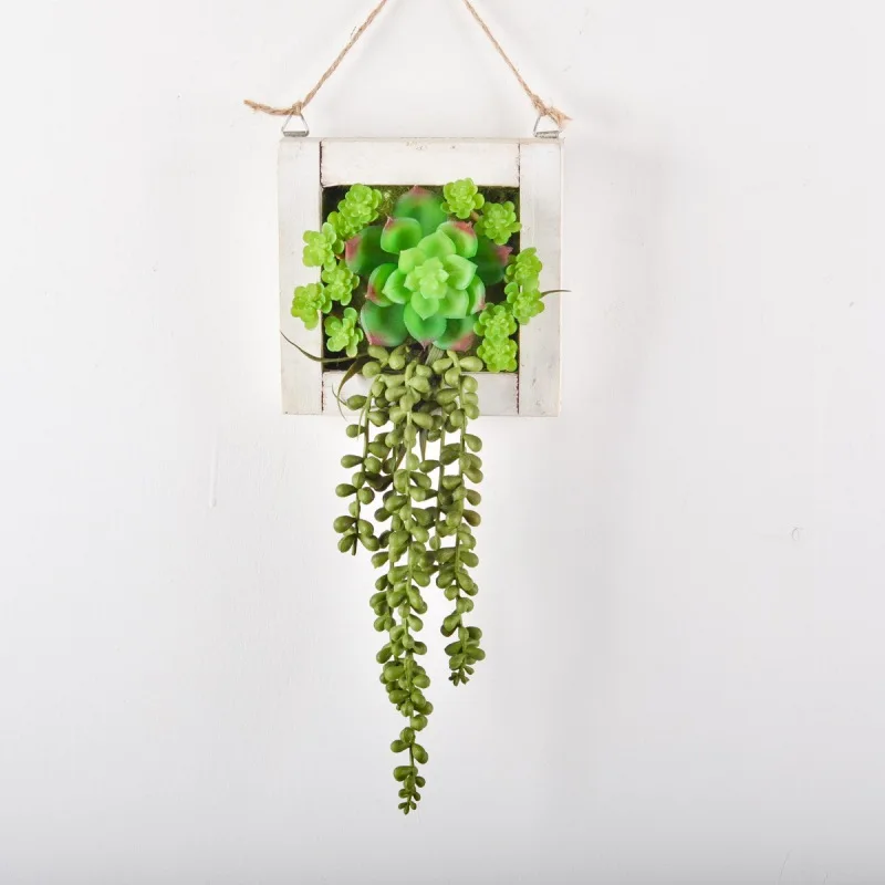 Mori Department Fleshy Wood Creative Picture Frame Home Wall Decoration Wall Hanging Imitation Plant False Flower Wall Decor 
Mori Department Fleshy Wood Creative Picture Frame Home Wall Decoration Wall Hanging Imitation Plant False Flower Wall Decor