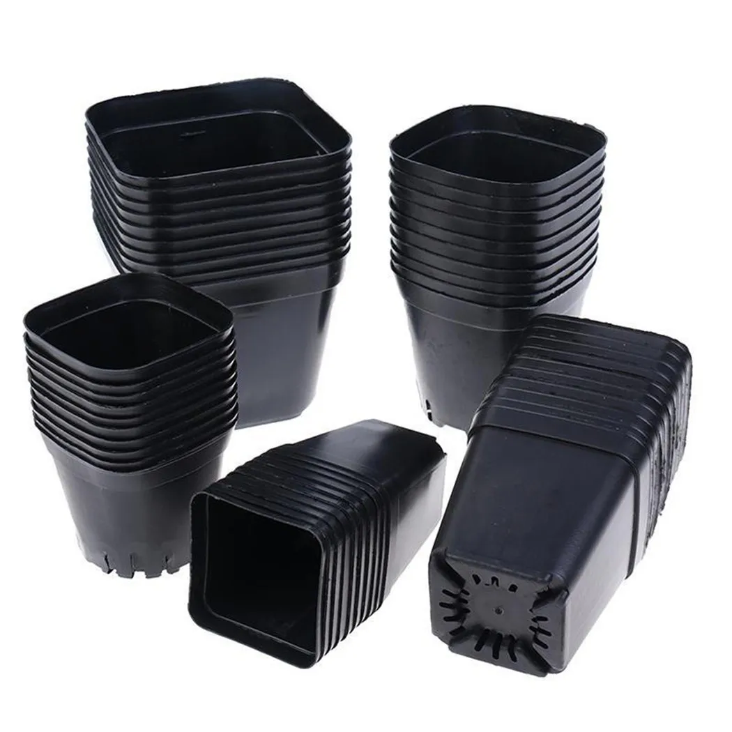 10pcs Black Color Flower Pots Planters Pot Trays Plastic Pots Creative Small Square Pots For Succulent Plants
10pcs Black Color Flower Pots Planters Pot Trays Plastic Pots Creative Small Square Pots For Succulent Plants