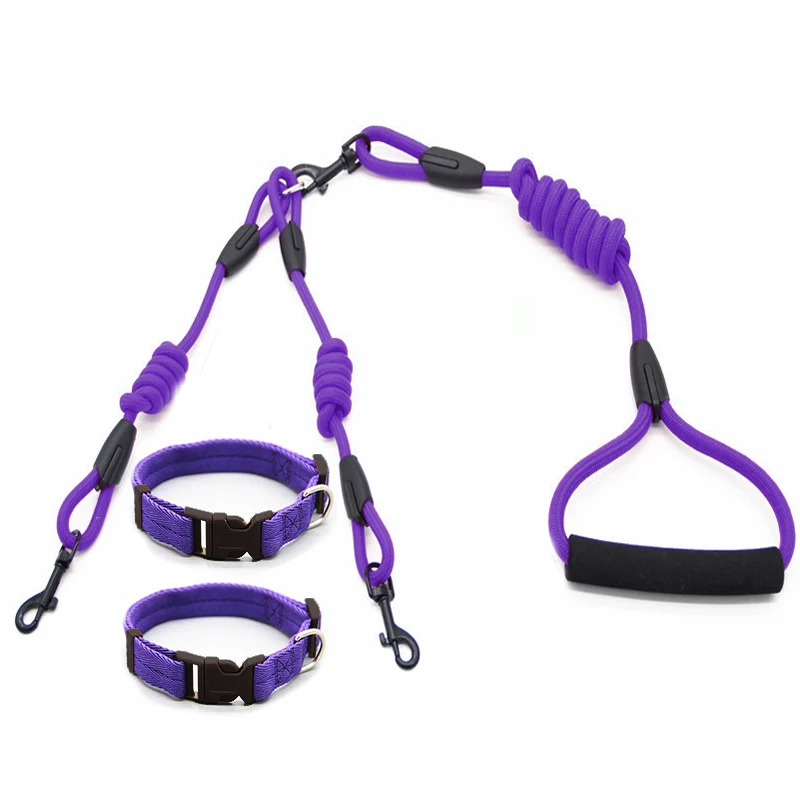 

180cm Long 0.8cm Diameter Nylon Dog Leash Rolled Round Dog Slip Lead collar Leash Dog Training Leash Pet Leash For