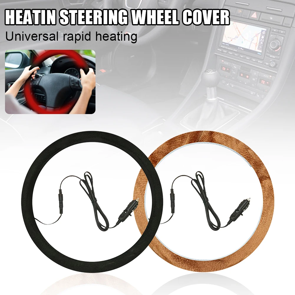 Universal Heated Steering Wheel Cover 15" 38cm Steering Wheel Warmer 12V Electric Heating Cover Soft Plush Cover Car Accessories
Universal Heated Steering Wheel Cover 15" 38cm Steering Wheel Warmer 12V Electric Heating Cover Soft Plush Cover Car Accessories