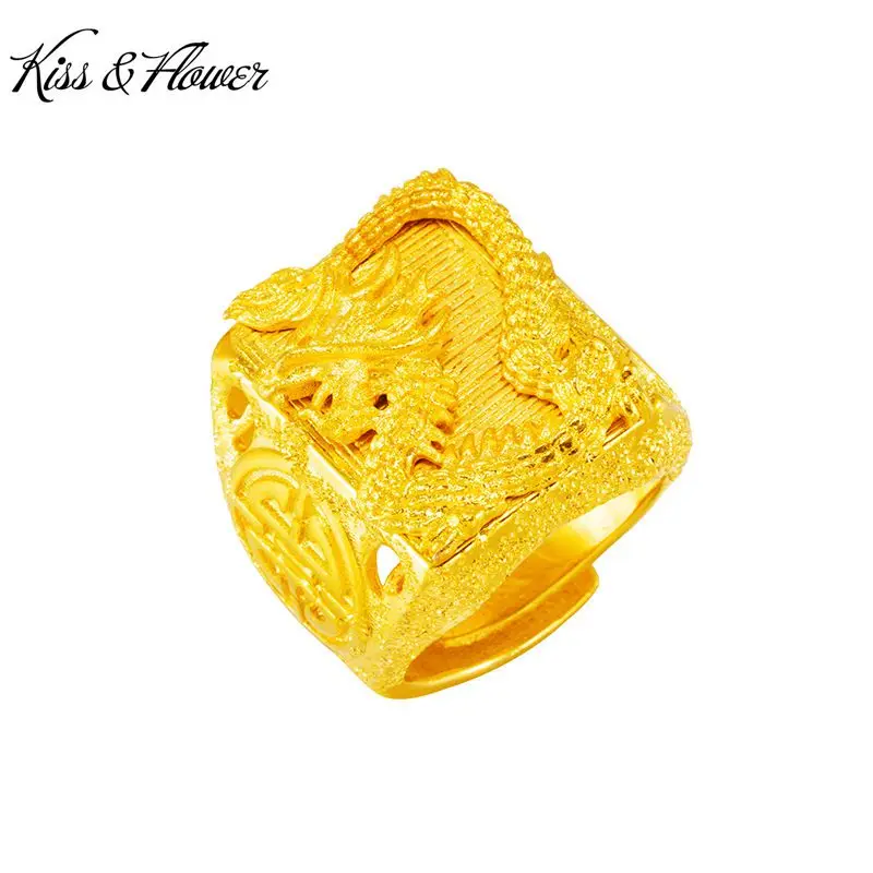 KISS&FLOWER RI89 Fine Jewelry Wholesale Fashion Man Boys Father Birthday Wedding Gift Vintage Dragon 24KT Gold Resizable Ring
KISS&FLOWER RI89 Fine Jewelry Wholesale Fashion Man Boys Father Birthday Wedding Gift Vintage Dragon 24KT Gold Resizable Ring