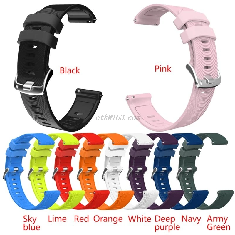 20 мм Универсальный спортивный силиконовый ремешок для часов GArmin Forerunner 245 245M 645 Vivoactive 3 SAmsung GAlaxy
20 мм Универсальный спортивный силиконовый ремешок для часов GArmin Forerunner 245 245M 645 Vivoactive 3 SAmsung GAlaxy