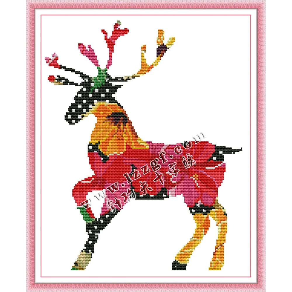Everlasting Love Color Deer Chinese Cross Stitch Kits Ecological Cotton 11CT 14CT Stampted Printed Easy to Use Home Decoration
Everlasting Love Color Deer Chinese Cross Stitch Kits Ecological Cotton 11CT 14CT Stampted Printed Easy to Use Home Decoration