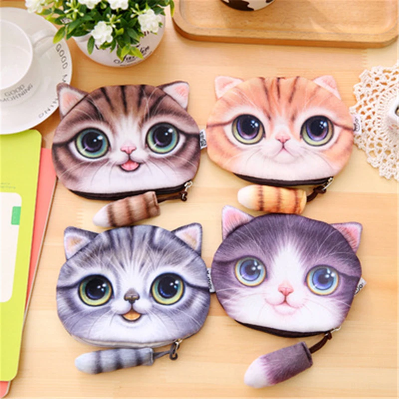 DL WS03 cartoon cute little cat creative 3D print short coin bag zero purse lady Purse Stationery office supplies for students
DL WS03 cartoon cute little cat creative 3D print short coin bag zero purse lady Purse Stationery office supplies for students
