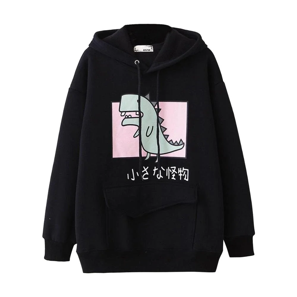 Hoodies Splice Dinosaur Print Women Fashion Sweatshirt Tops Casual Long Sleeve kawaii Clothes ropa mujer
Hoodies Splice Dinosaur Print Women Fashion Sweatshirt Tops Casual Long Sleeve kawaii Clothes ropa mujer