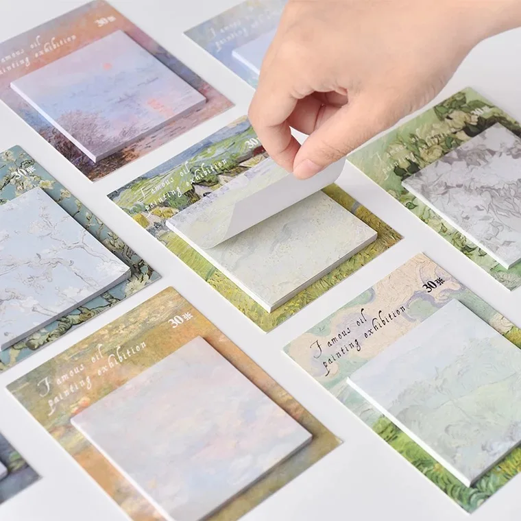New Fashion 30 Sheets Oil Painting Series N Times Sticky Note Memo Pads Paper Daily To Do It Student Handbook School Stationery
New Fashion 30 Sheets Oil Painting Series N Times Sticky Note Memo Pads Paper Daily To Do It Student Handbook School Stationery