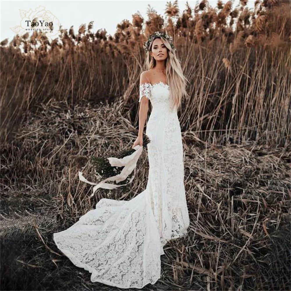 Illusion Corset Mermaid Wedding Dress Sheer Off The Shoulder O-neck Short Sleeve Lace Marriage Dress Vestidos De Novia
Illusion Corset Mermaid Wedding Dress Sheer Off The Shoulder O-neck Short Sleeve Lace Marriage Dress Vestidos De Novia