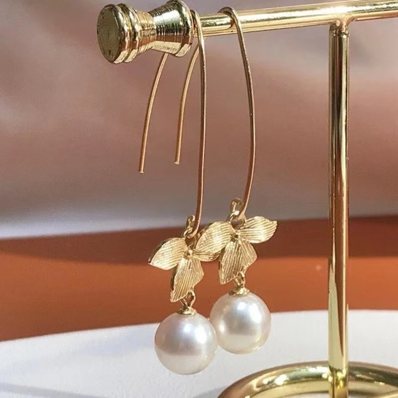 YIKALAISI 925 Sterling Silver Earrings Jewelry For Women 8-9mm Round Natural Freshwater Pearl Earrings 2021 New Wholesales
YIKALAISI 925 Sterling Silver Earrings Jewelry For Women 8-9mm Round Natural Freshwater Pearl Earrings 2021 New Wholesales