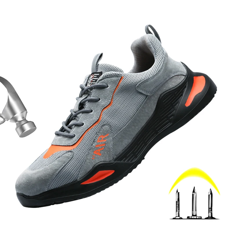 Lightweight Men Work Sneakers Steel Toe Cap Work Shoes Puncture-Proof Security Safety Shoes Men Anti-smash Protective Shoes 2021
Lightweight Men Work Sneakers Steel Toe Cap Work Shoes Puncture-Proof Security Safety Shoes Men Anti-smash Protective Shoes 2021