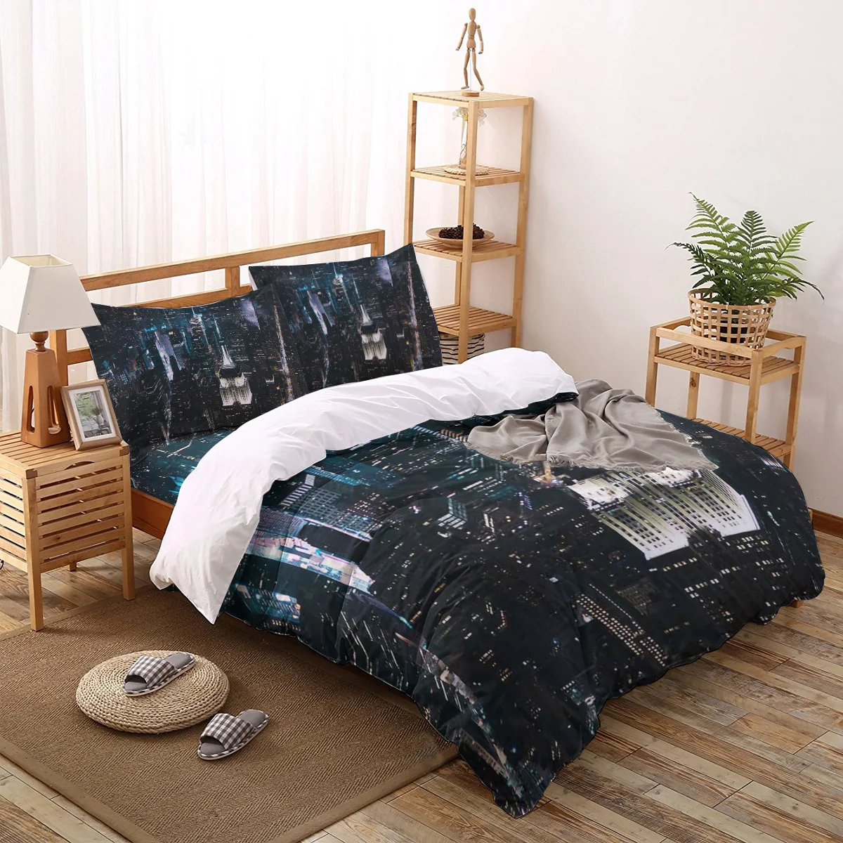 New York City Night View Bedding Set Duvet Cover Set Fashion Design Bed Printing Pillowcase Bed Linen Queen Size Home Textile
New York City Night View Bedding Set Duvet Cover Set Fashion Design Bed Printing Pillowcase Bed Linen Queen Size Home Textile