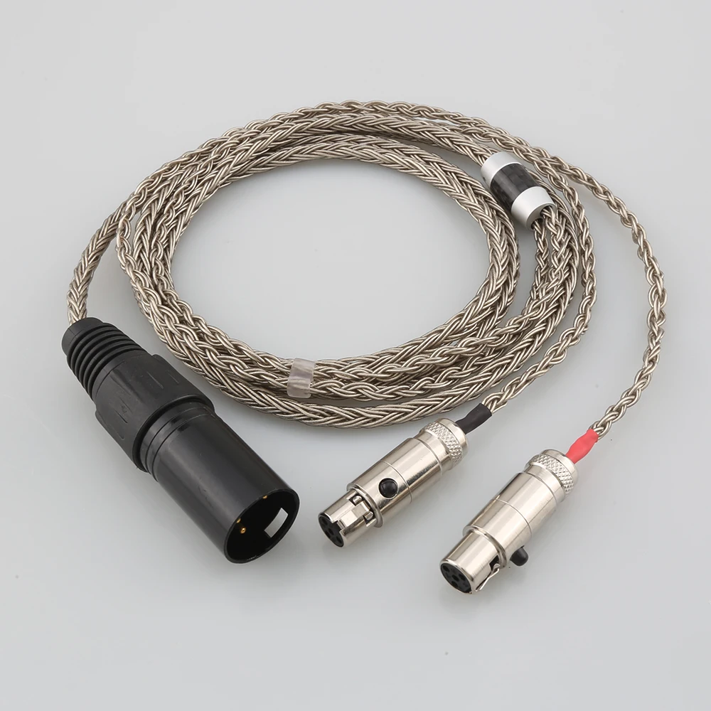 16Core HIFI 4pin occ 2.5 3.5 4.4mm XLR Balanced Earphone Headphone Upgrade Cable Silver Plated for Audeze LCD 3 LCD-2 LCD2 LCD-4
16Core HIFI 4pin occ 2.5 3.5 4.4mm XLR Balanced Earphone Headphone Upgrade Cable Silver Plated for Audeze LCD 3 LCD-2 LCD2 LCD-4