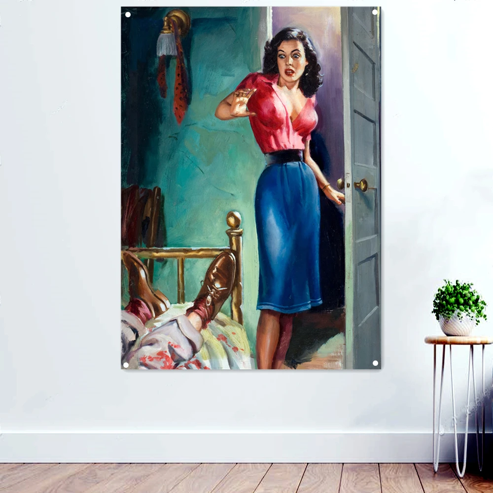 Retro Pin Up Girls Poster HD Prints Canvas Painting Bathroom Wall Art Decor Vintage Ephemera Banner Flag Home Room Decoration B2
Retro Pin Up Girls Poster HD Prints Canvas Painting Bathroom Wall Art Decor Vintage Ephemera Banner Flag Home Room Decoration B2