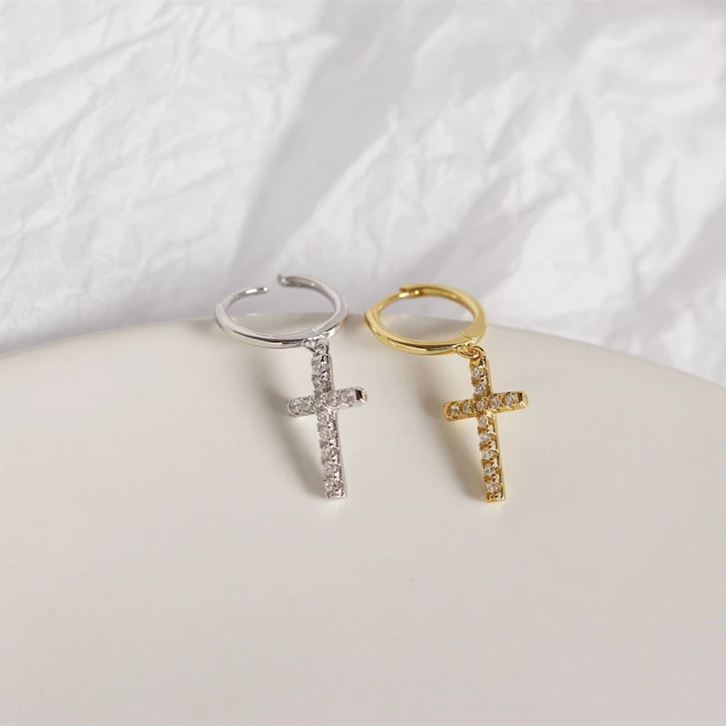 Simple Cross-shaped Drop Earrings for Women 925 Sterling Silver Earrings Shiny Zircon Crystal Dangle Earrings Girl Fashion Gifts
Simple Cross-shaped Drop Earrings for Women 925 Sterling Silver Earrings Shiny Zircon Crystal Dangle Earrings Girl Fashion Gifts