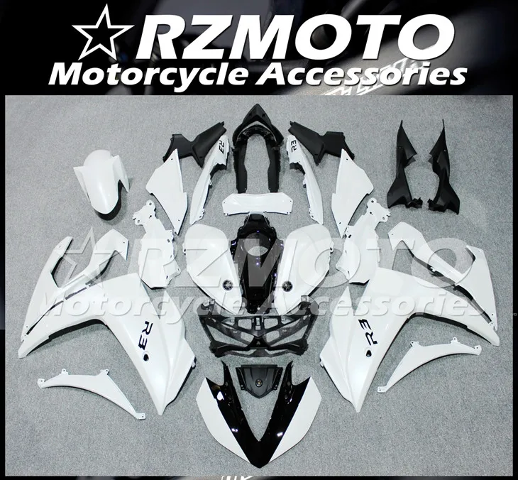New ABS Motorcycle Complete Fairings kit Fit for YAMAHA YZF R3 R25 2015 2016 2017 15 16 17 Bodywork set Custom white glossy 
New ABS Motorcycle Complete Fairings kit Fit for YAMAHA YZF R3 R25 2015 2016 2017 15 16 17 Bodywork set Custom white glossy