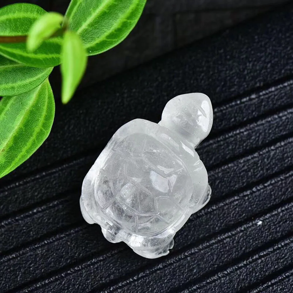 Natural Clear Quartz Tortoise Healing Crystal Stone Crafts Small Animals Home Decoration
Natural Clear Quartz Tortoise Healing Crystal Stone Crafts Small Animals Home Decoration