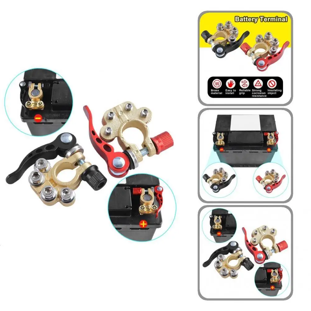 1 Pair Battery Terminal Auto Accessories Heat-resistant Disconnect Tool Battery Terminal Connector for Automobiles
1 Pair Battery Terminal Auto Accessories Heat-resistant Disconnect Tool Battery Terminal Connector for Automobiles
