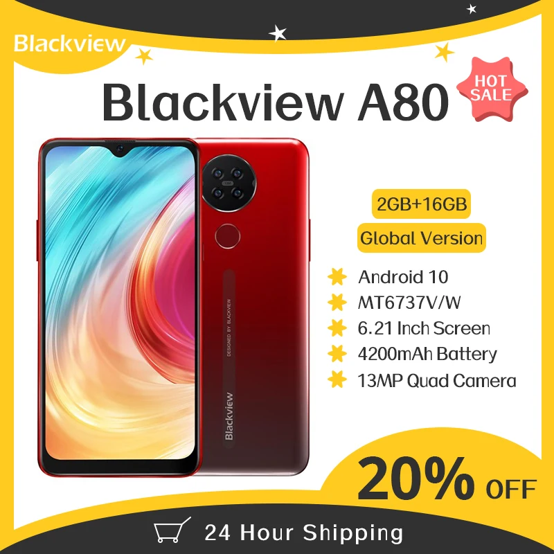 Смартфон Blackview A80 2+16ГБ | Мобильные телефоны и аксессуары