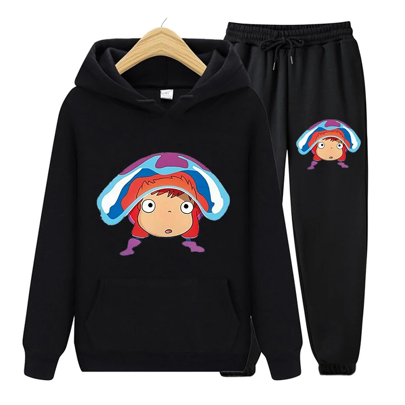 Autumn Winter Jogging Women Tracksuit Two Piece Set Kawaii Ponyo Print Pullovers Hoodies And Track Pants Casual Female Outfits
Autumn Winter Jogging Women Tracksuit Two Piece Set Kawaii Ponyo Print Pullovers Hoodies And Track Pants Casual Female Outfits