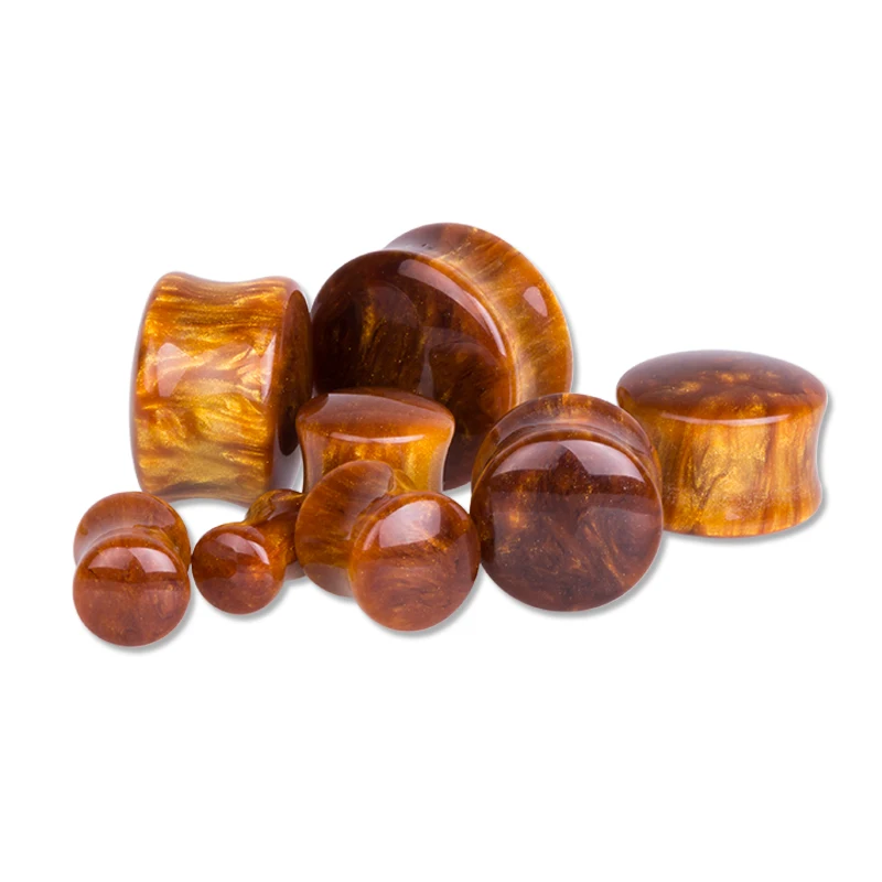 2pcs Brown Pattern Resin Ear Plug Gauge Resin Piercing Expander Stretcher Flesh Tunnel Body Jewelry 6-20MM
2pcs Brown Pattern Resin Ear Plug Gauge Resin Piercing Expander Stretcher Flesh Tunnel Body Jewelry 6-20MM