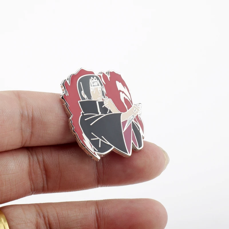 

Uzumaki Naruto Boruto Brooch Enamel Pin Jewelry Uchiha Itachi Sasuke Lapel Pins Brooches Cartoon Anime Figure Badges Gift