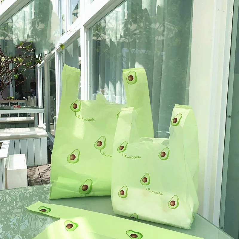 Fruits Color Thick Handle Bags 0.05mm Cute Cartoon Pattern Plastic Vest Bag BeverageTakeaway Package Small Drink Shopping Pouch
Fruits Color Thick Handle Bags 0.05mm Cute Cartoon Pattern Plastic Vest Bag BeverageTakeaway Package Small Drink Shopping Pouch