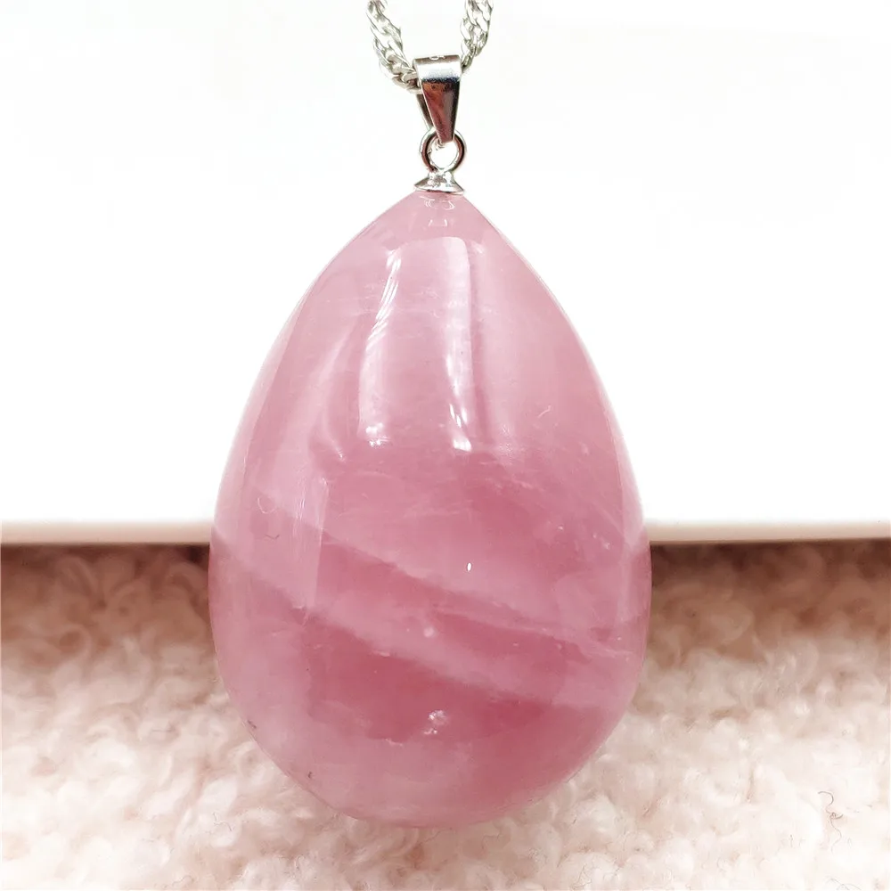 Genuine Natural Rose Quartz Crystal Water Drop Pendant 35x25x13mm Rose Quartz Madagascar Necklace Women Men AAAAA
Genuine Natural Rose Quartz Crystal Water Drop Pendant 35x25x13mm Rose Quartz Madagascar Necklace Women Men AAAAA