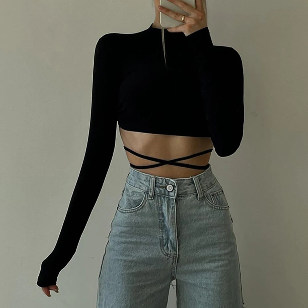 Женская новая осенняя футболка, повседневный простой сексуальный стиль, модный легкий Топ с длинным рукавом и круглым вырезом, с ажурным пр...
Женская новая осенняя футболка, повседневный простой сексуальный стиль, модный легкий Топ с длинным рукавом и круглым вырезом, с ажурным пр...