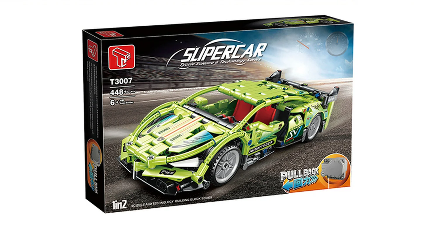 Green sports car model T3007 technical parts 448 Pces particle assembly building blocks, model car decoration
Green sports car model T3007 technical parts 448 Pces particle assembly building blocks, model car decoration