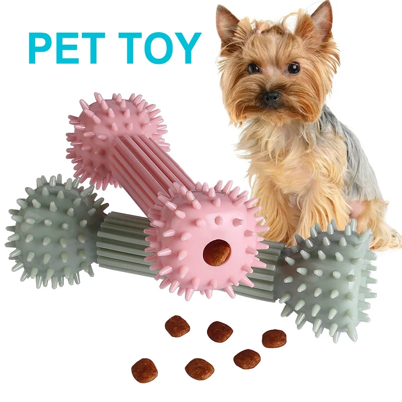 

TPR Dog Toy Non-toxic With Thorns Molar Stick Interaction Trainging Pet Chew Stick Toys Cleaning Teeth Dogs Food Leakage Toys