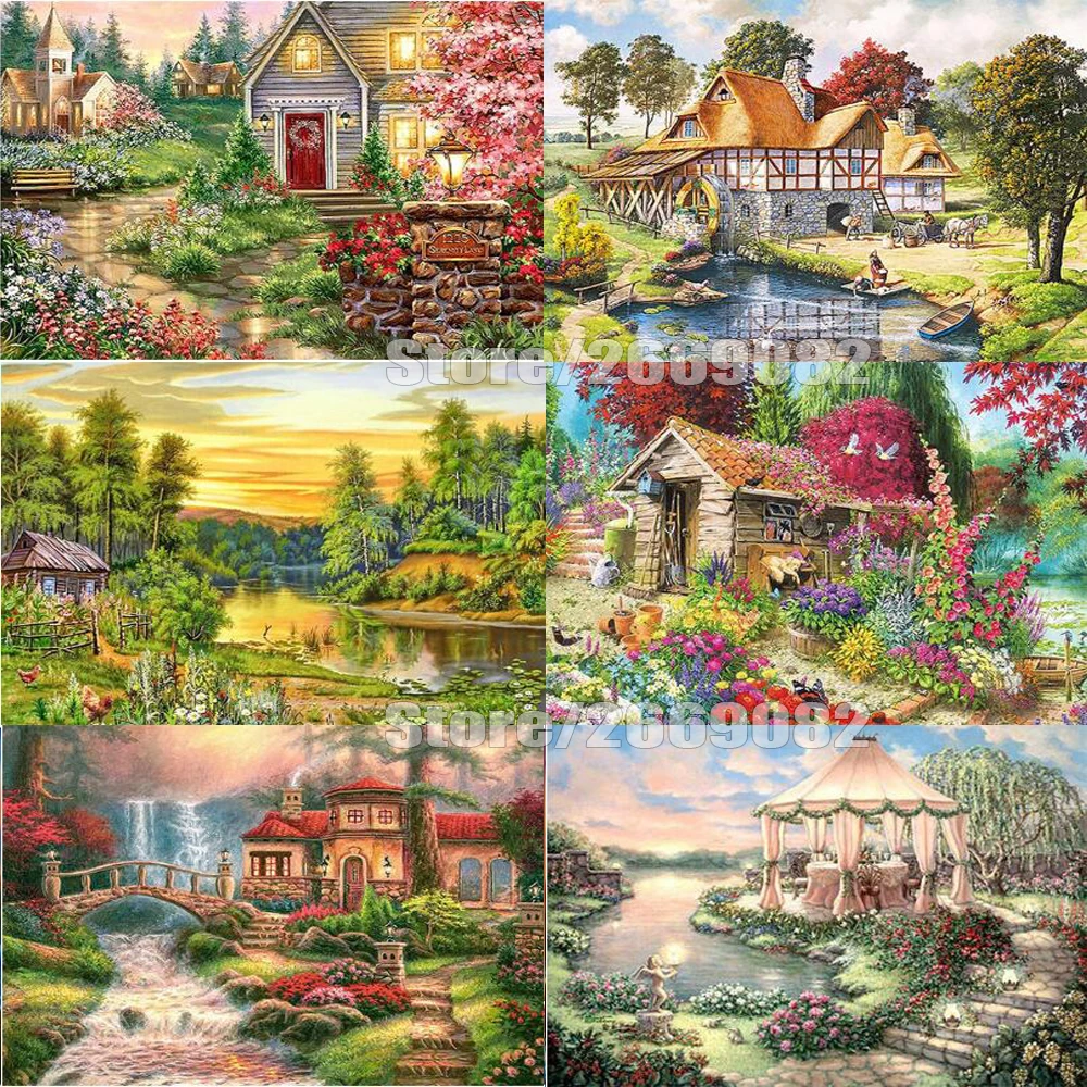 5D Diamond Painting Full Square Landscape Embroidery Cross Stitch Seaside House Home Decoration Diamond Art TT1289 
5D Diamond Painting Full Square Landscape Embroidery Cross Stitch Seaside House Home Decoration Diamond Art TT1289