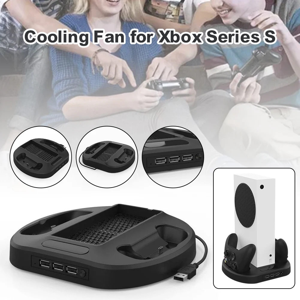 Cooler Stand for Xbox Series S Controller Dual Charging Station with 2 Cooling Fan, 3 USB Interface
Cooler Stand for Xbox Series S Controller Dual Charging Station with 2 Cooling Fan, 3 USB Interface