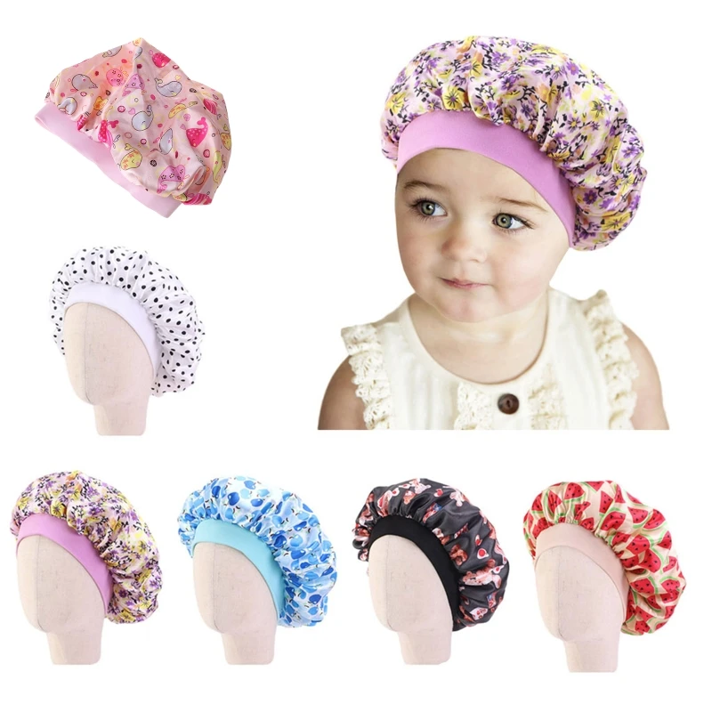 Cute Pattern Bonnet Night Sleep Cap for Children Kids Satin Wide-brimmed Elastic Turban Chemo Hat Girl boy Hair Care
Cute Pattern Bonnet Night Sleep Cap for Children Kids Satin Wide-brimmed Elastic Turban Chemo Hat Girl boy Hair Care