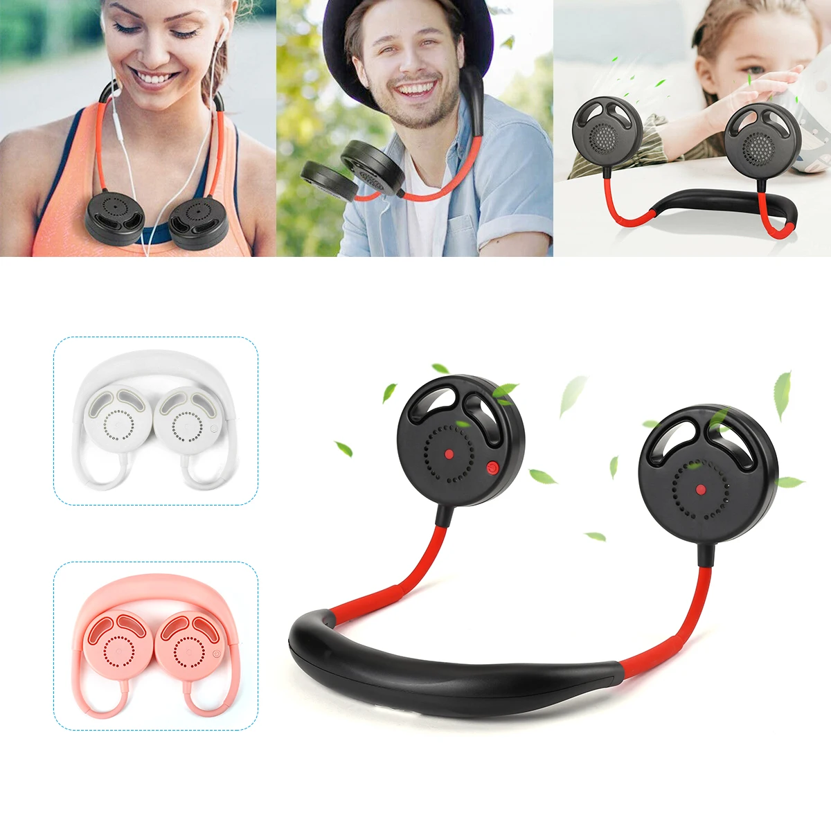 New Hands Free Neck Hangin Fan USB Rechargeable Outdoor Sports Cooling Fan Lazy Portable 360 Degree Rotating 3 Speed Adjustable
New Hands Free Neck Hangin Fan USB Rechargeable Outdoor Sports Cooling Fan Lazy Portable 360 Degree Rotating 3 Speed Adjustable